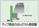 チップ部品のはんだせん断試験